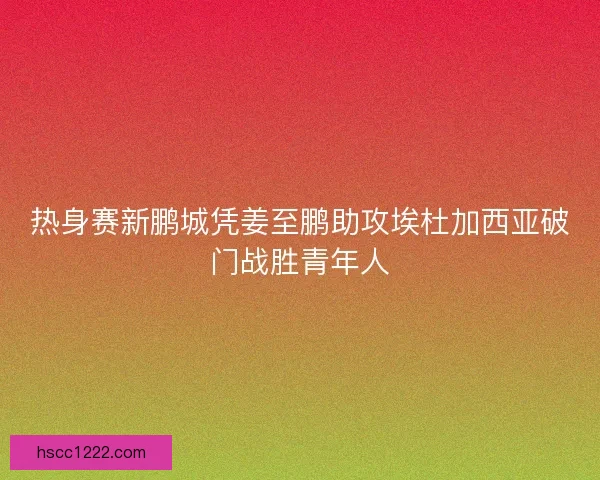 热身赛新鹏城凭姜至鹏助攻埃杜加西亚破门战胜青年人 热身赛新鹏城凭姜至鹏助攻埃杜加西亚破门战胜青年人